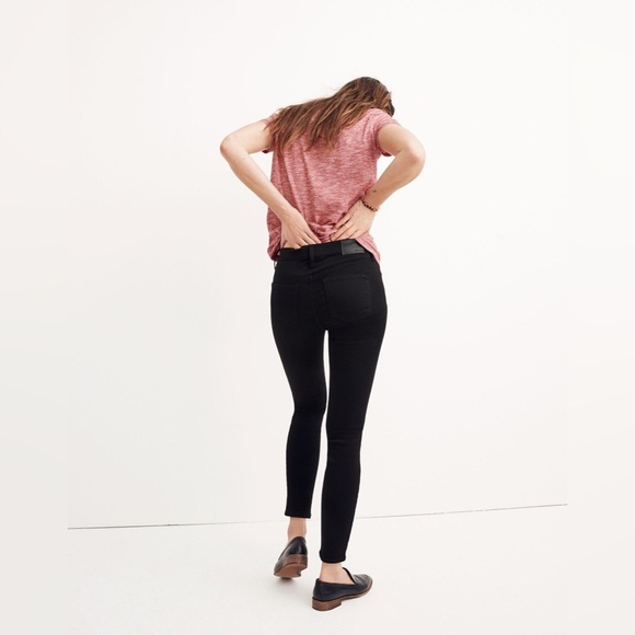 Madewell Tall 8" Skinny Jeans in Carbondale Wash G7684 T27 27 black - Picture 2 of 6